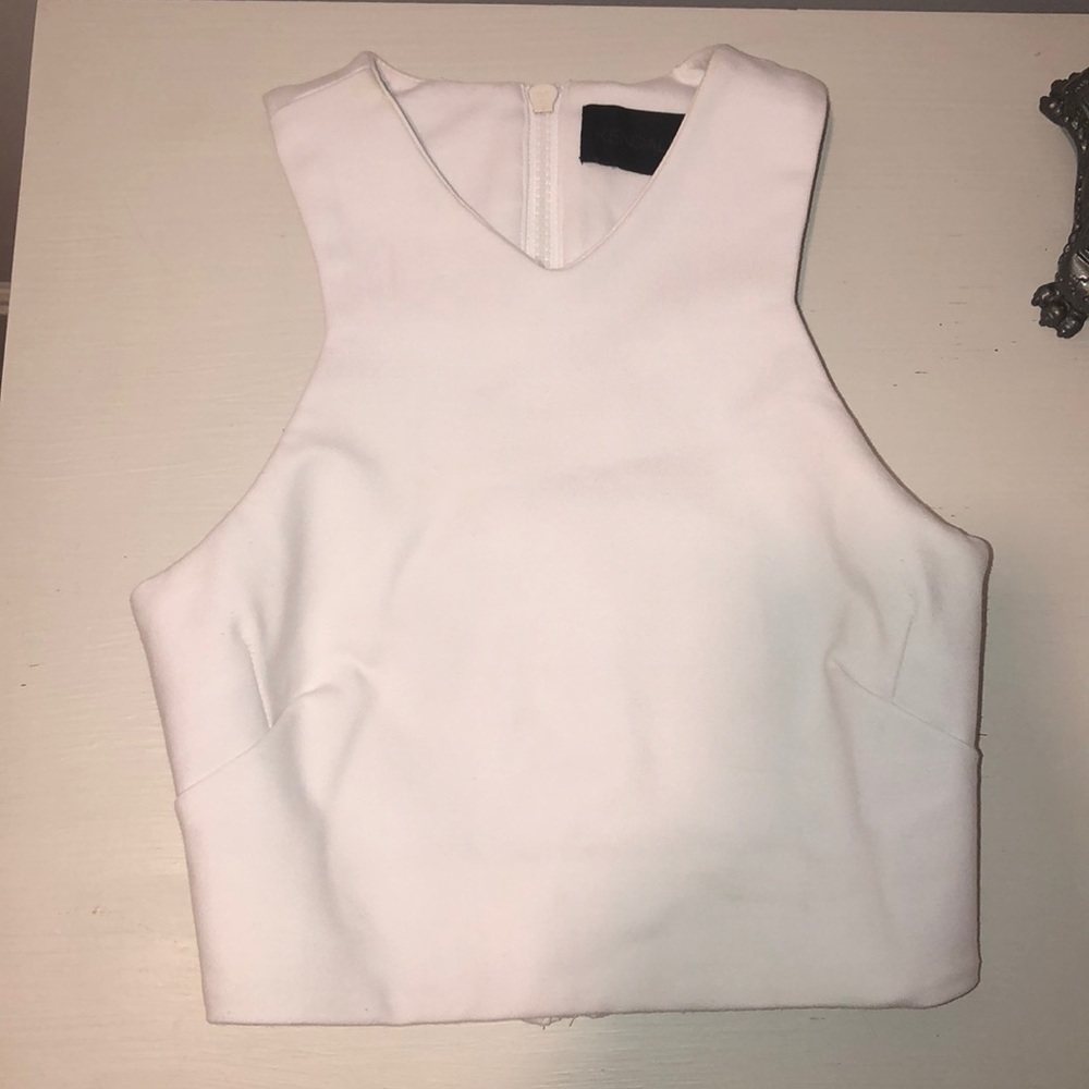 Kendall & Kylie white crop top